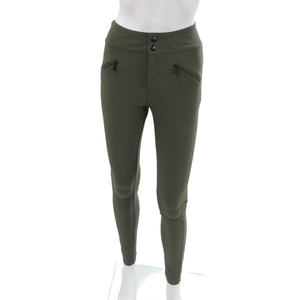 Alp N Rock Womens Ankle Pants Green Nylon Outdoor Button Size XS
